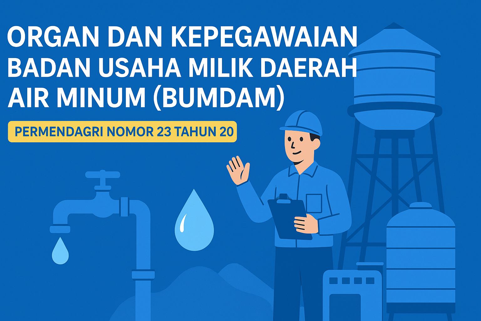 Organ dan Kepegawaian Badan Usaha Milik Daerah Air Minum (BUMDAM) Berdasarkan Permendagri Nomor 23 Tahun 2024